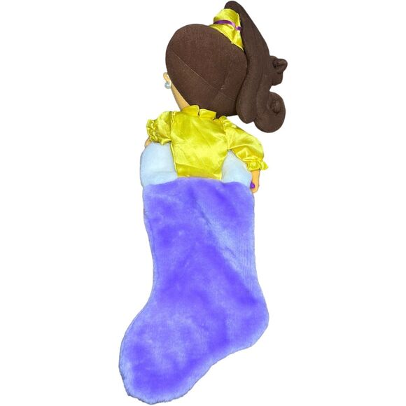 Kurt Adler Princess Dora Explorer Purple Christmas Stocking Holiday 2004 Plush - Picture 6 of 16